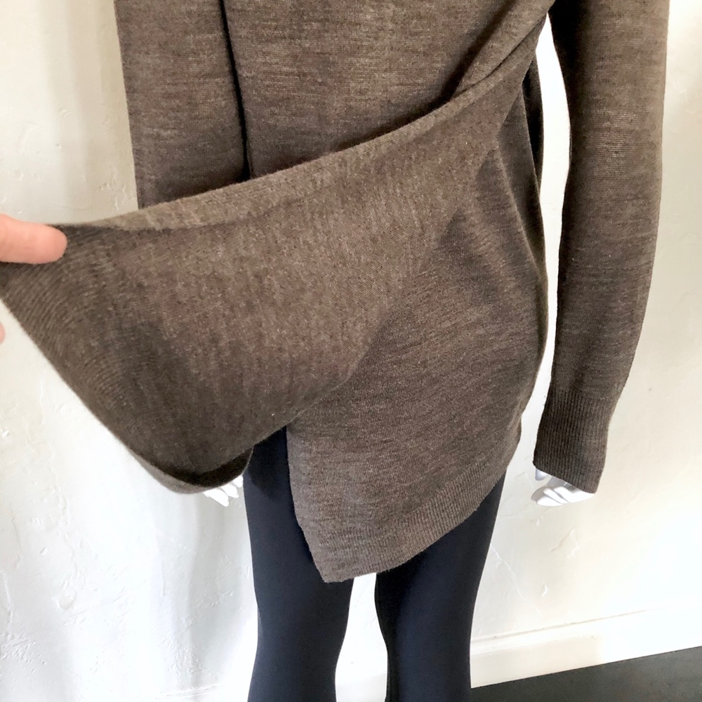 BB DakotaTaupe Brown Boatneck Tunic Sweater SM - Picture 3 of 8